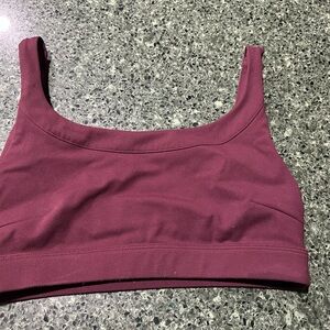 Women's Burgundy Sports Bra